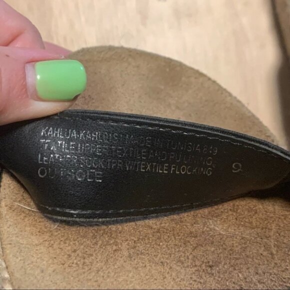 Steve Madden Black Espadrilles Platform Sandals Size 9 - Picture 6 of 8